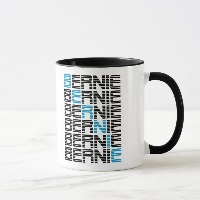 BERNIE sanders textStacks Mug (Right)