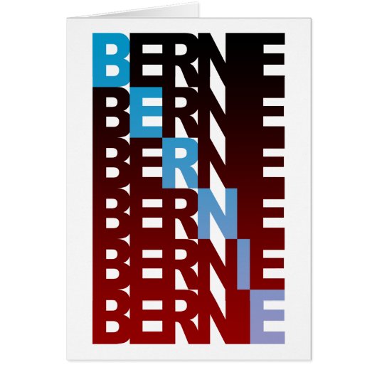 BERNIE sanders textualBern Cards (Front)