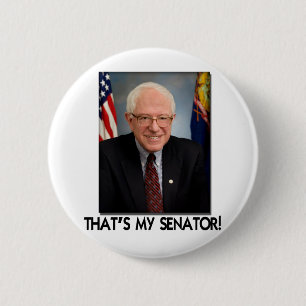 Bernie Sanders, That's My Senator! Button