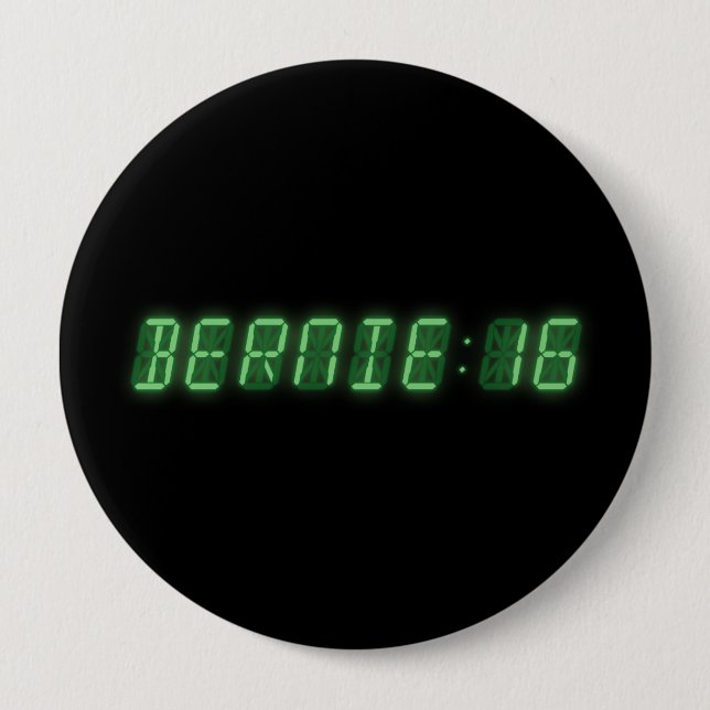 Bernie Sanders Time Pinback Button (Front)