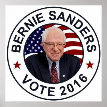 Bernie Sanders Us Flag Poster by EST_Design at Zazzle