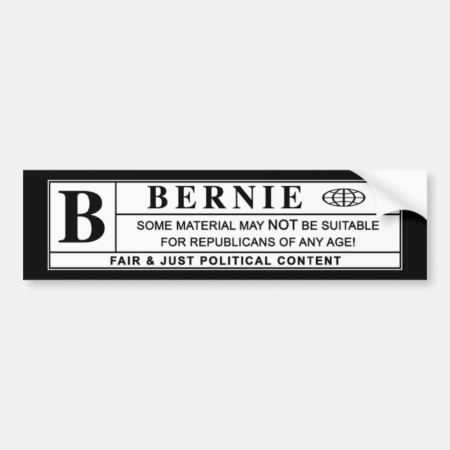 Bernie Sanders Warning Label (Front)