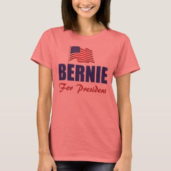 Bernie Sanders Women's Bella Ringer T-shirt by AbstractCreature at Zazzle