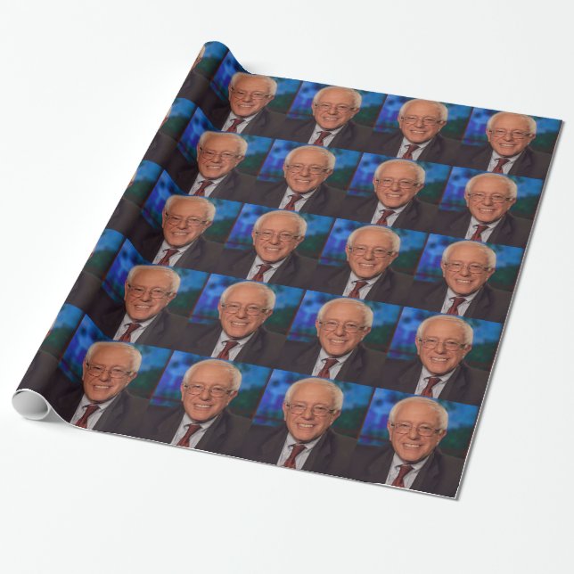Bernie Sanders Wrapping Paper (Unrolled)