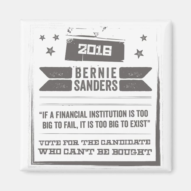 Bernie: The Candidate Can't Can't Be Bought Magnet (Front)