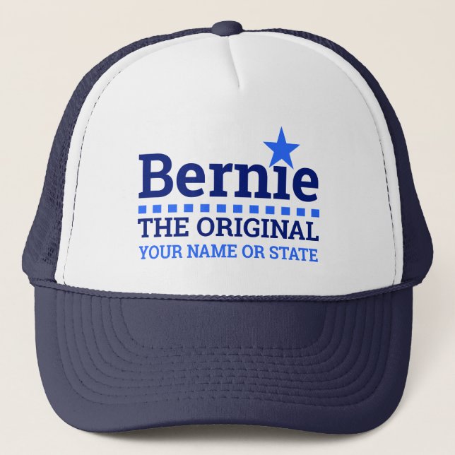 Bernie The Original Personalized Sanders 2020 Trucker Hat (Front)