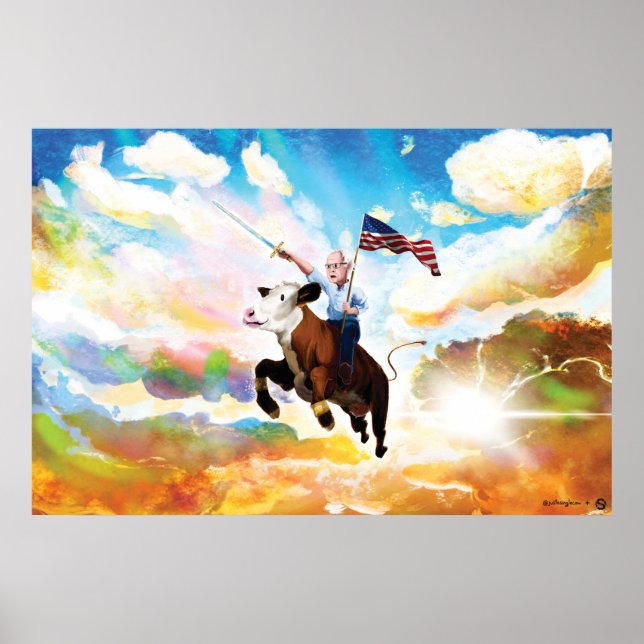 Bernie to the Rescue! Landscape Poster (Front)