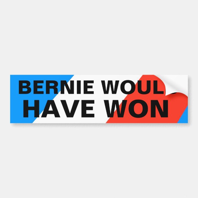 BERNIE WOULD HAVE WON BUMPER STICKER (Front)