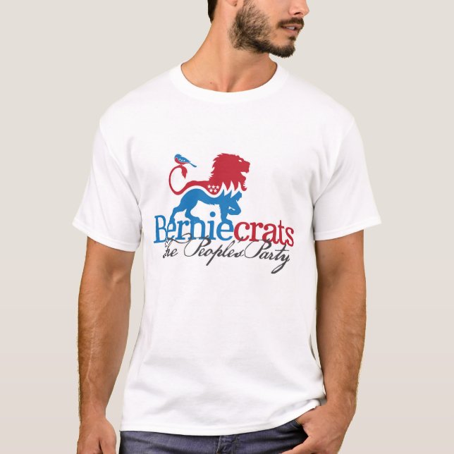 Berniecrats - Lion and Bird T-Shirt (Front)