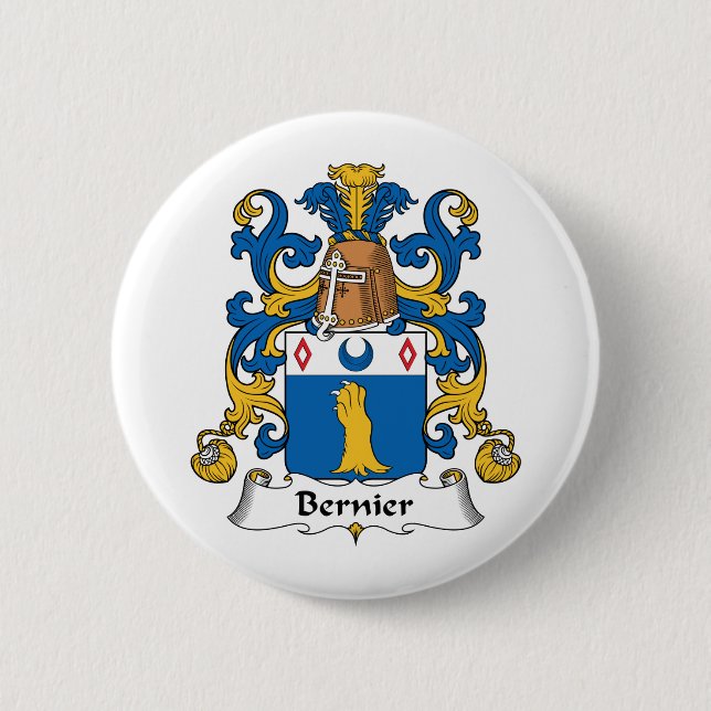 Bernier Family Crest Button (Front)