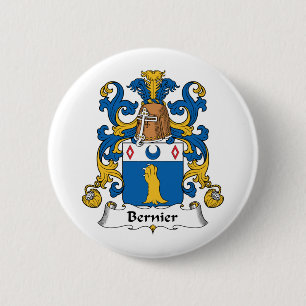 Bernier Family Crest Button