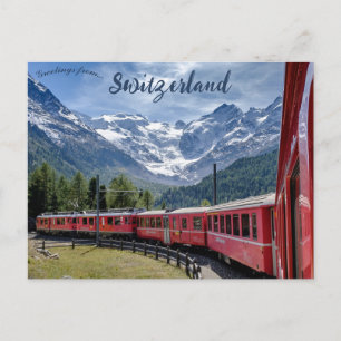 Bernina Express Switzerland Postcard