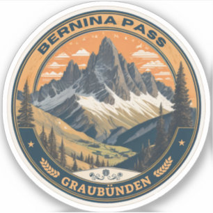 bernina pass swizerland outdoors mountain pass sticker