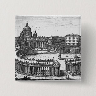 Bernini's original plan for St. Peter's Square Button