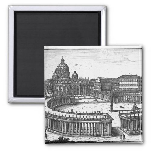 Berninis original plan for St Peters Square Magnet
