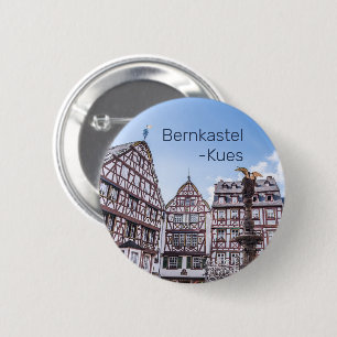 Bernkastel-Kues Historic Facades Germany Souvenir Button