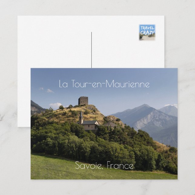 Berolds Tower, La Tour-en-Maurienne, France Postcard (Front/Back)