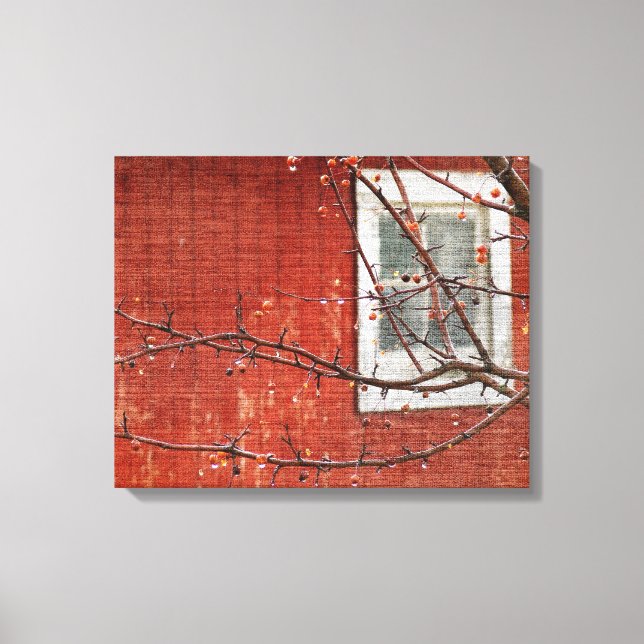 Berries and Barn Canvas Print (Front)