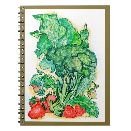 Berries and Broccoli Notebook