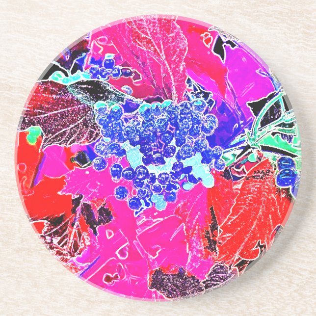 BERRIES AND LEAVES COASTER (Front)