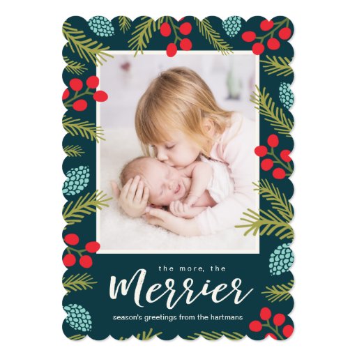 Beautiful 80 Christmas Card Birth Announcement