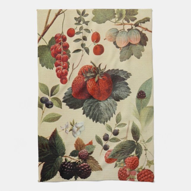 BERRIES BERRIES kitchen towel (Vertical)