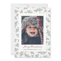 Berries Botanical Christmas Card