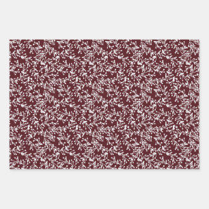 berries, burgundy. wrapping paper sheets