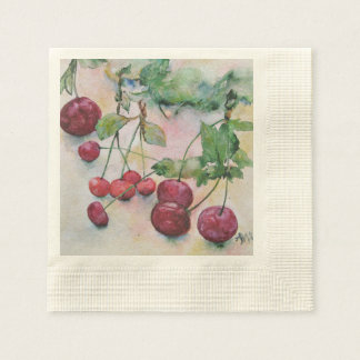 Berries. Cherries Napkins