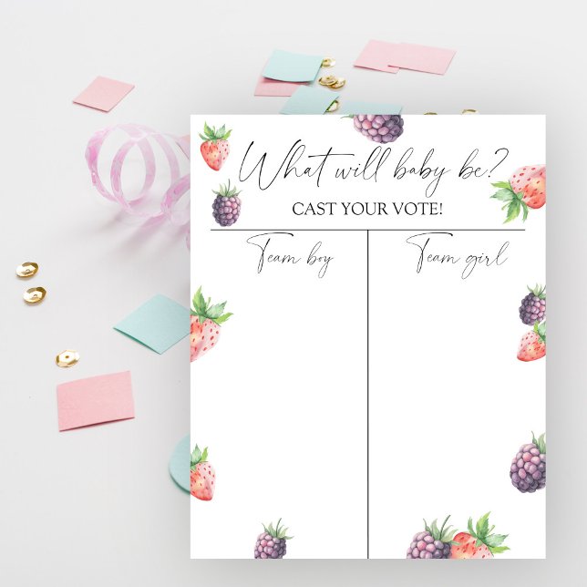 Berries Gender reveal Boy or Girl chart (Creator Uploaded)