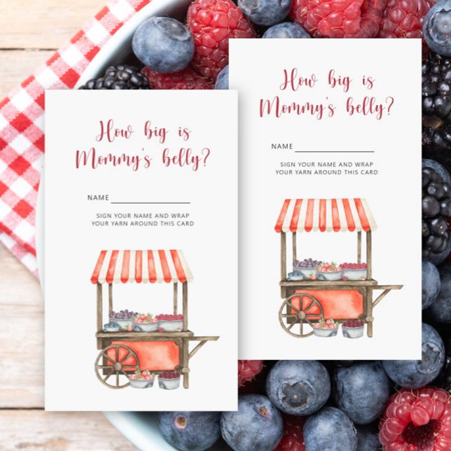 Berries - How big is mommy's belly Enclosure Card (Creator Uploaded)