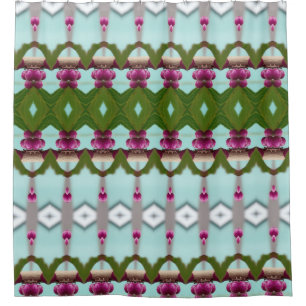 Berries Ikat 6 Shower Curtain