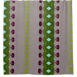 Berries Ikat 8 Shower Curtain