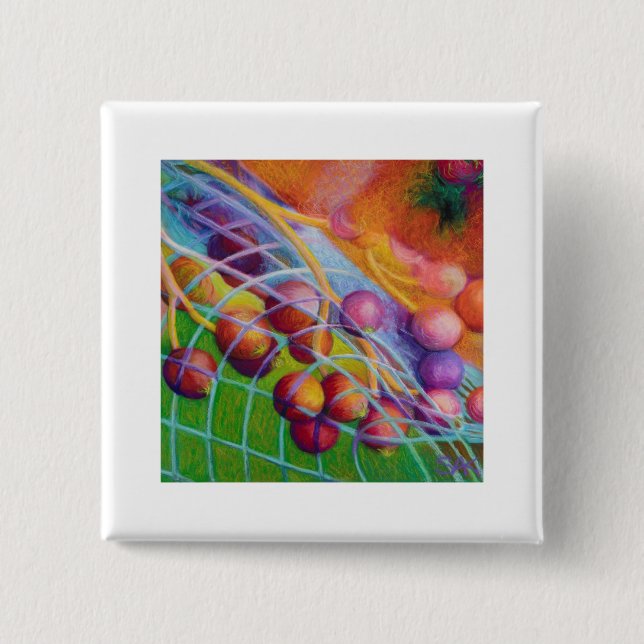 Berries-in-a-Net Button (Front)