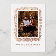 BERRIES IN FOIL FORMING FRAME OF PHOTOCARD