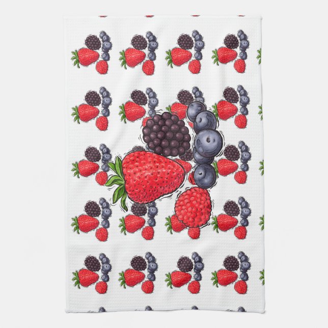 Berries Kitchen Towels (Vertical)