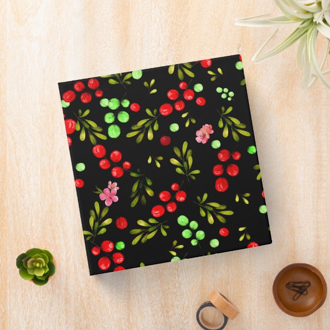 Berries Pattern 3 Ring Binder (In Situ)