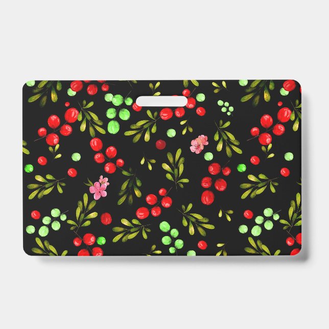 Berries Pattern Badge (Front)