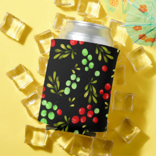 Berries Pattern Can Cooler