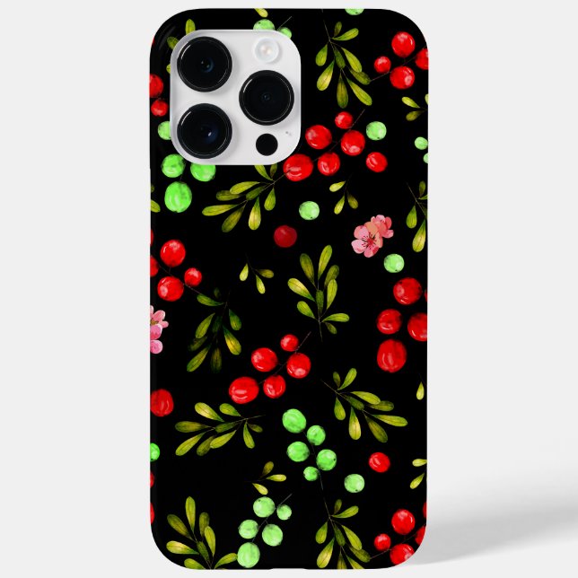 Berries Pattern Case-Mate iPhone Case (Back)