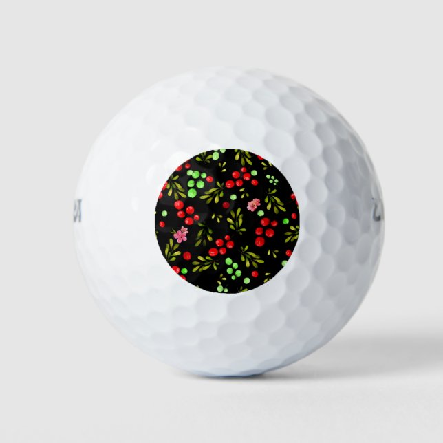 Berries Pattern Golf Balls (Front)