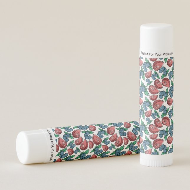 Berries Pattern lip balm (Front)