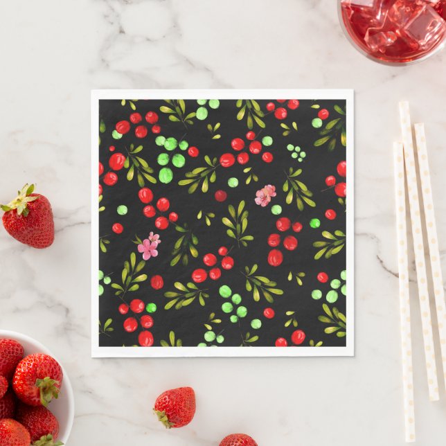 Berries Pattern Napkins (Insitu)
