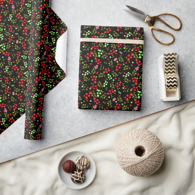 Berries Pattern Wrapping Paper (Crafts)
