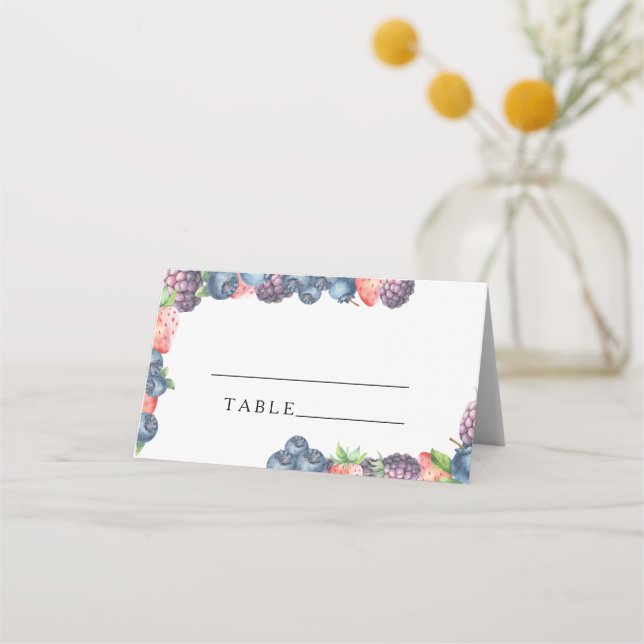 Berries - wedding place cards (Front)