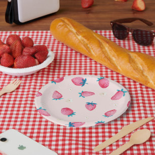 Berry 1st Birthday Strawberry First Birthday Party Paper Plates