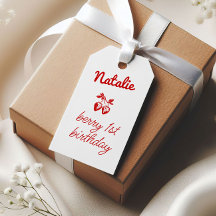 Berry 1st Hand Written Drawn Strawberries Birthday