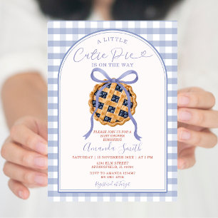 Berry A Little Cutie Pie Is on the Way Baby Shower Invitation