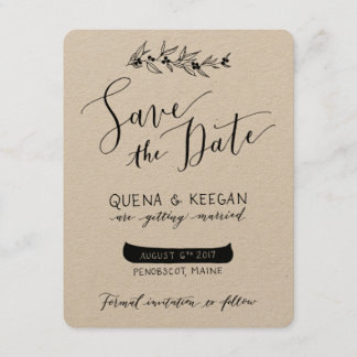Berry and Canoe Save the Date - Quena and Keegan