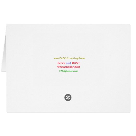 Berry and RUST Card (Back Horizontal)